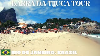 🇧🇷  Barra da Tijuca Beach Tour  Rio de Janeiro  2021 [upl. by Ttnerb]