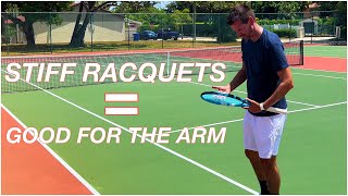 Stiff vs Flexible Tennis Racquets [upl. by Nibas]