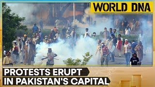 Pakistan Police Fire Tear Gas at Supporters of Former PM Imran Khan in Islamabad  WION World DNA [upl. by Odyssey118]