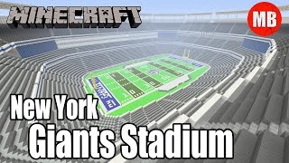 Minecraft NFL New York Giants Stadium  Metlife Stadium [upl. by Keever518]