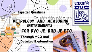 metrology and all measuring instruments part 1 for DVC je rrb je  rrb alp ssc jeskill testsail [upl. by Piers]