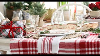 18 Cottage Style Christmas Tablescapes by Fabiana tablescape christmas [upl. by Ahsilyt]