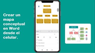 Crear un mapa conceptual en Word desde el celular [upl. by Akeenahs196]