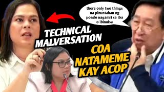 COA natameme kay Cong Romeo Acop confidential funds ng OVP technical malversation daw [upl. by Kacey]