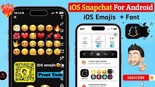 ios Snapchat on Android  how to download ios Snapchat on Android  iPhone Snapchat on Android [upl. by Anelehs]