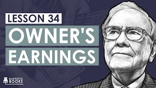 34 Warren Bufetts Owners Earnings Calculation [upl. by Asiela]