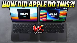 M3 Pro vs M4 Pro MacBook Pro  HOLY SMOKES APPLE 🤯 [upl. by Audi]