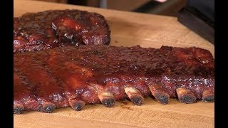 Smoked Brown Sugar Applewood BBQ Spare Ribs Recipe  Best Ribs [upl. by Cammie]