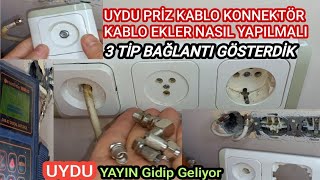 UYDU TV Prizi L TİP Konnektör Kablo Ek 3 Tip Bağlantı Nasıl Yapılır [upl. by Anen]