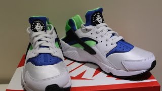 Nike Air Huarache Scream Green  Review 2014 [upl. by Merriman144]