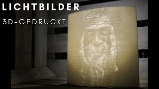 Lichtbilder  Lithophane  aus dem 3DDrucker [upl. by Gnidleif]