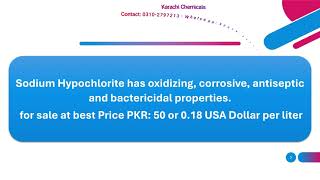 Sodium Hypochlorite Price [upl. by Oniram]