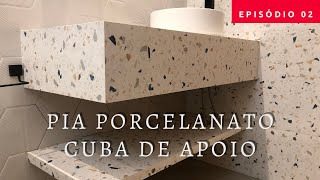 Ideias para banheiros  piso hexagonal e granilite [upl. by Barcroft]