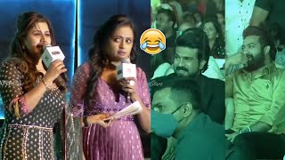 Anchor Suma Making Hilarious Fun With Anushree  RRR Pre Release Event  Manastars [upl. by Linetta]