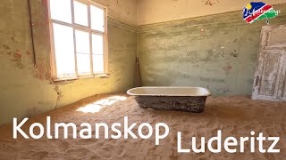 Kolmanskop deserted desert town near Luderitz Namibia [upl. by Wain]