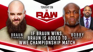 Braun Strowman Vs Bobby Lashley  WWE Raw 22022021 En Español [upl. by Webber]