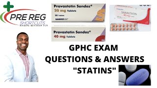 HOW TO ANSWER GPHC EXAM QUESTIONS ON quotSTATINSquot [upl. by Coe]