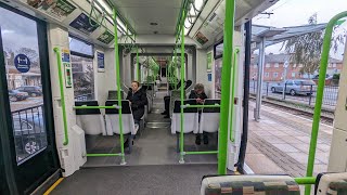 London Trams full journey Beckenham Junction to Wimbledon 24112022 [upl. by Cristabel]