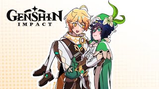 Venti Really Likes Aether  Genshin Impact Comic Dub [upl. by Bald]