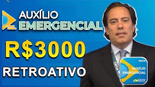 LIBERADO VALOR DE R 3000 AUXÍLIO EMERGENCIAL RETROATIVO PAI SOLTEIRO DO CADASTRO ÚNICO [upl. by Tatiana495]