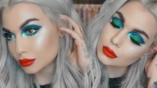 Holographic  Color Explosion  Full Face Tutorial [upl. by Nnek171]