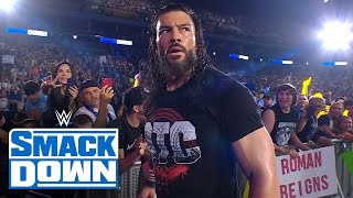 UNSEEN Roman Reigns aftermath of Bloodline decimation SmackDown exclusive Aug 9 2024 [upl. by Anuahsed]