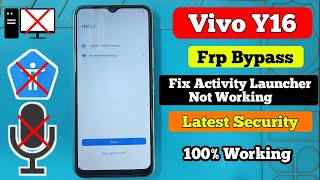 Vivo Y16 Frp Bypass New Security 2024  Frp Bypass 100 Working  Y16 Frp Bypass without pc [upl. by Eixam]