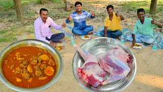 বাপি নতুন স্টাইলে খাসির মাংস রান্না করে সবাইকে খাওয়ালো  New style mutton recipe  Village food [upl. by Ainehta]