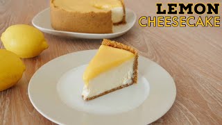 Baked Lemon Cheesecake Recipe  Just Cook [upl. by Ahdar]