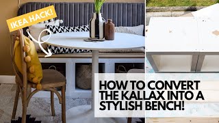 IKEA KALLAX HACK HOW I MADE A STYLISH SEATING BENCH FOR MY DINING NOOK [upl. by Neelyad]