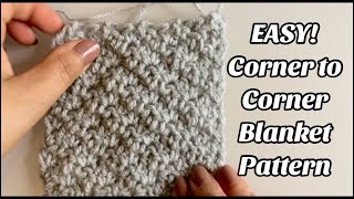 CROCHET SILT STITCH CORNER TO CORNER [upl. by Letnuhs18]