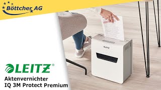 Aktenvernichter Leitz IQ 3M Protect Premium 8093 [upl. by Orgalim]