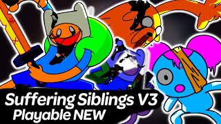 Vs Suffering Siblings V3 with Sword Fight Playable  Pibby Apocalypse  Friday Night Funkin [upl. by Merce]