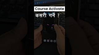 Course कसरी Activate गर्ने   How to activate the course  Ambition Guru [upl. by Onivag]