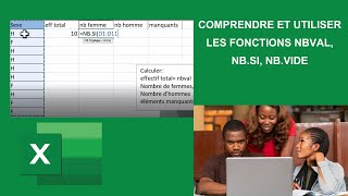 Excel  Comprendre et Utiliser les Fonctions NBVAL NBSI NBVIDE [upl. by Alyaj]