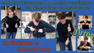 Comment refaire facilement lexpérience des hémisphères de Magdebourg avec deux ventouses Tutoriel [upl. by Lagasse923]