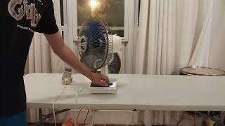 Panasonic 12quot oscillating fan and 5 way oscillation demonstration [upl. by Scherle]