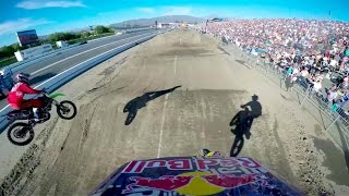 Travis Pastranas Backflip Finish GoPro Run at Red Bull Straight Rhythm [upl. by Kinsler]