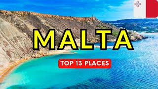 13 Best Places To Visit In Malta 🇲🇹  Malta Travel Guide 2024 [upl. by Lleret706]