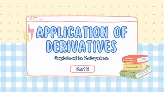 Class 12 Chapter 6  Application of Derivatives  part 2 Anns LearningHub [upl. by Hadwin]