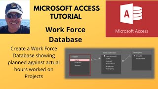 Create a workforce database in Microsoft Access Plan resources monitor work [upl. by Hainahpez]