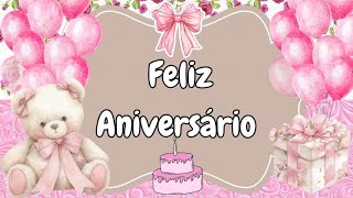 MENSAGEM DE ANIVERSÁRIO Feliz Aniversario🎂 [upl. by Nickelsen]