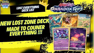 New Lost Zone Deck Using Roaring Moon EX Iron Hands EX And Palkia VStar Pokemon TCG [upl. by Jeu]