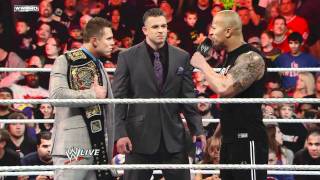 Raw A showdown between The Rock John Cena and The Miz [upl. by Etnaid566]