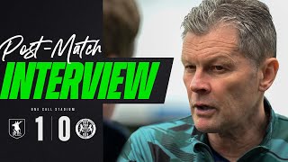 PostMatch Interview  Cotterill after narrow Mansfield defeat  Mansfield Town 10 Forest Green [upl. by Lounge]