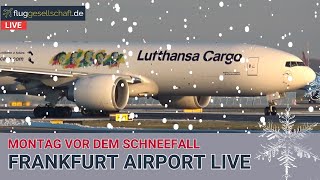 LIVE Frankfurt Flughafen  ❄️ Montag 4122023  livestream planespotting [upl. by Bega]