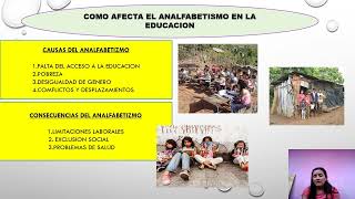 Cómo afecta el analfabetismo en la educación [upl. by Tatiana]