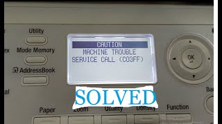 Konica Minolta Bizhub 225i error service call c03ff solved fix error c03ff in Konica Minolta 225i [upl. by Phyllys332]