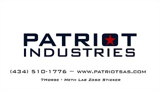 Patriot Meth Lab Zoso Sticker 240929 [upl. by Eidde917]