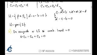 Subespacios vectoriales base y dimensión  GecoPrepa MA1116 [upl. by Kcerb]